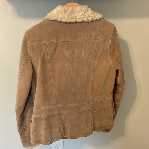 Wilson Leather Maxima Tan Suede Leather Jacket - Picture 7 of 8